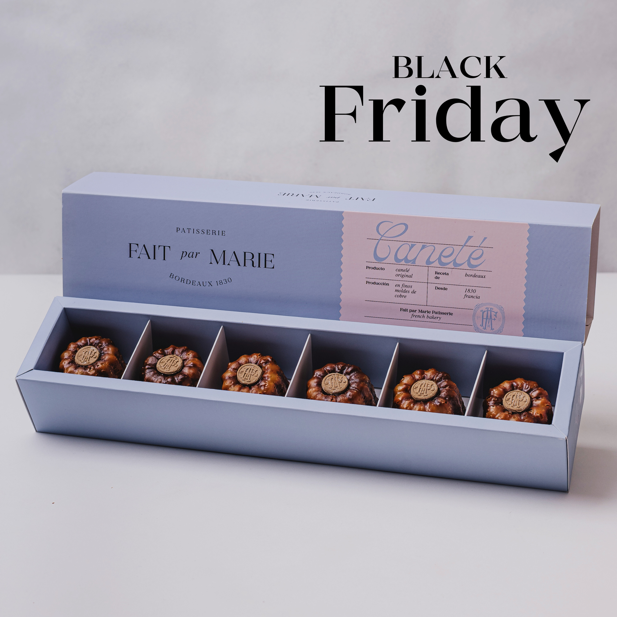 Canelés Rellenos de Chocolate Francés