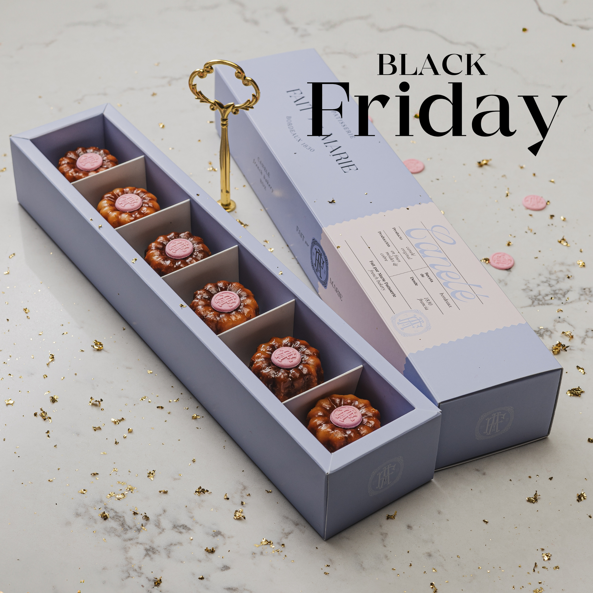 Canelés Rellenos de Lemon Curd